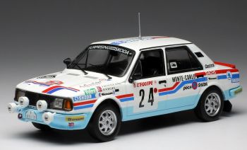 IXORAC277 - SKODA 130L #24 rallye Monté Carlo 1987 J.Haugland / P.Vegel