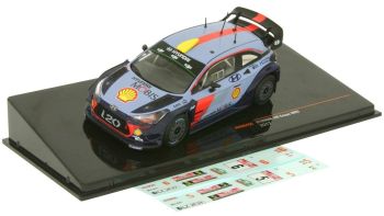 IXORAM645C - HYUNDAI i20 coupé WRC 2017 avec divers décalques incluses
