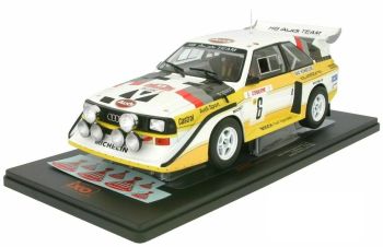 IXO18RMC025B - AUDI Quattro S1 Sport #6 rallye Monté Carlo 1986 H.Mikkola / A.Hertz