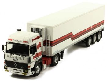 IXOTTR009 - RENAULT R370 Turboleader 4x2 1986 et remorque frigo Lamberet