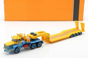 IXOTTR011 - BERLIET TB 015 M3 6x4 avec porte engin 4 Essieux TRANSPORT MILLON