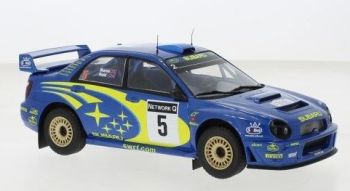 IXO24RAL026A - SUBARU IMPREZZA S7 #5 BURNS/REID RALLYE DE GRANDE BRETAGNE 2001 bleu