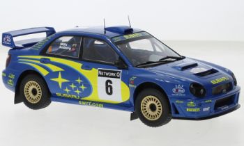 IXO24RAL026B - SUBARU IMPREZZA S7 #6 SOLBERG/MILLS DE GRANDE BRETAGNE 2001 bleu