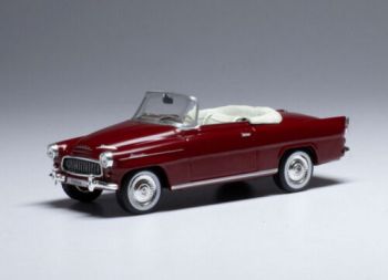 IXOCLC388N - SKODA Felicia cabriolet 1959 Rouge foncé