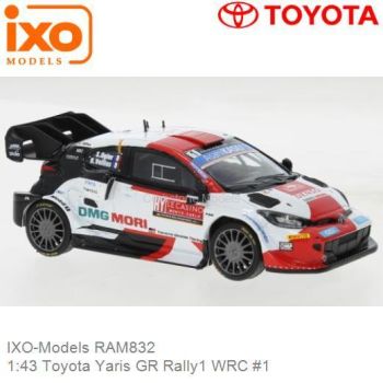 IXORAM832 - TOYOTA GR Yaris Rally 1 #1 OGIER/VEILLAS Rallye WRC Monte Carlo 2022 blanc et rouge