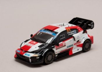IXORAM833 - TOYOTA GR Yaris Rally 1 #69 ROVANPERA/HALTTUNEN Rallye WRC Monte Carlo 2022 blanc et rouge