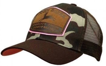 JA2308-0416-BW - Casquette femme camouflage JOHN DEERE Quality Farm Equipment