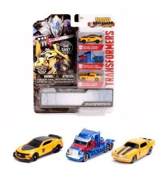 JAD253111000 - Nano HOLLYWOOD RIDES - 3 voitures TRANSFORMERS