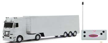 JAM405064 - MERCEDES Actros 4x2 avec remorque frigorifique 3 Essieux blanc Radiocommandé