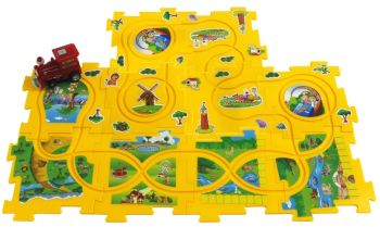 JAM460303 - Puzzle train Dynamic Zoo - 11 Pièces