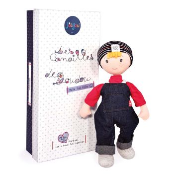 JJ6021 - Poupée de chiffon - Les Canailles de doudou - Faustin - 36 cm