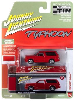 JLCT016A-B - GMC Typhoon 1992 rouge de la série COLLECTOR TINS 2025 sous blister