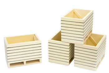 KID610022 - Lot de 4 Palox en Bois Ech:1/16