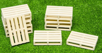 KID610023 - Lot de 6 Palettes en Bois en miniature