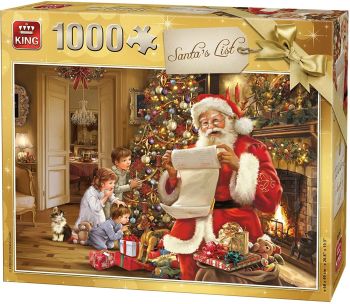 KING05767 - Puzzle 1000 pièces La liste de Noël