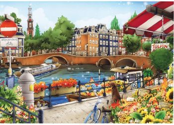 KING5363 - Puzzle 1000 Pièces Amsterdam