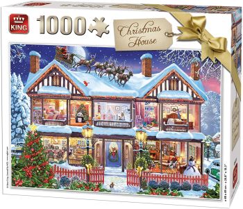 KING55873 - Puzzle 1000 Pièces La Maison de Noël