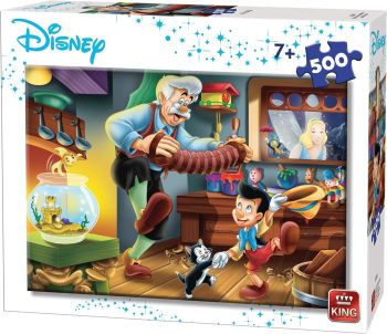 KING55915 - Puzzle 500 Pièces Pinocchio