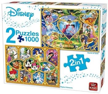 KING55920 - Puzzle 2x1000 Pièces DISNEY