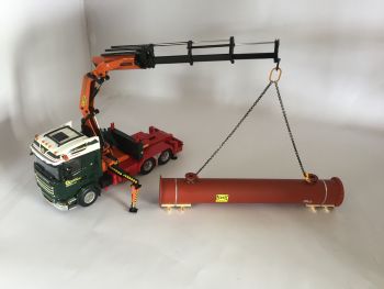 LAD004 - Tuyau à brides avec protection antirouille et deux T Longueur:185mm