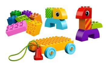 LEG10554 - Jeu de Construction à Roulette pour Tout-Petit -15 Pièces