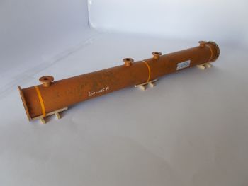 LKW1005 - Tuyau double brides avec 4 branchements  Rouillé Longueur:250mm