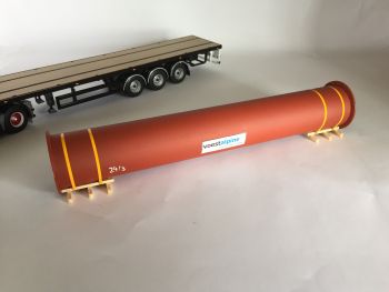 LKW1016 - Tuyau double brides avec protection antirouille VOESTALPINE Longueur:210mm