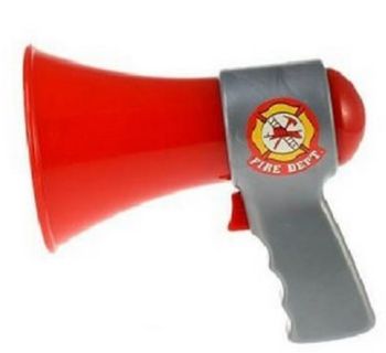 LPT14831POMPIER - Mégaphone Pompier - 15 cm