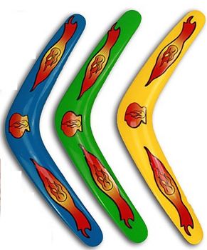 LPB23266 - Boomerang - 30 cm - Coloris aléatoire
