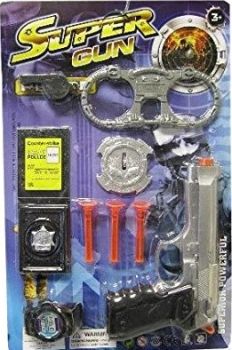 LPLI2253 - Kit d'accessoires de Police Super Gun - 9 Pièces