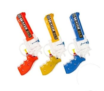 LPLI4391 - pistolet à eau avec cuve - revolver - 18cm - Modèle aléatoire