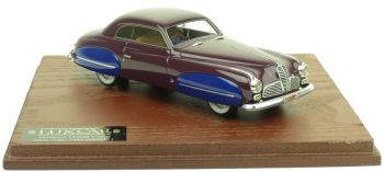 LUX015 - DELAHAYE 135MS Coupé GHIA AIGLE aubergine ailes bleues limité à 250 exemplaires