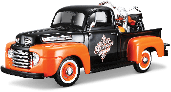 MST32180 - FORD F-1 Pick-up avec moto 1948 HARLEY DAVIDSON