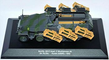 MAGMIVWARFRUMEN - Blindé allemand lance roquette HANOMAG SD.KFZ 251/1 Ausf.c Wurfframen 40 24eme Panzer Division Bataille de Kursk URSS 1942