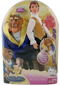 MATT2799 - Poupée LA BELLE ET LA BÊTE - Le prince avec son costume de la Bête