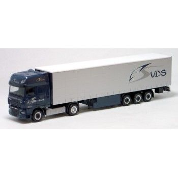 HERVDS - DAF 105 XF avec remorque bâcée 3 essieux VDS