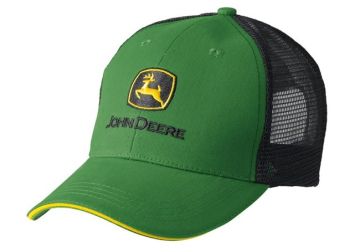 MCJ099399072 - Casquette en Maille JOHN DEERE "California" Verte et Noir