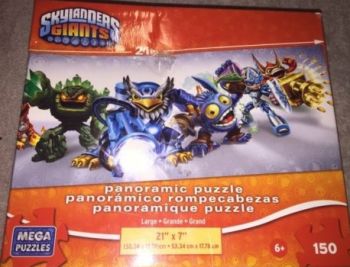 MEGA51143 - Puzzle Panoramique 150 Pièces SKYLANDERS GIANTS 53.34 x 17.78cm