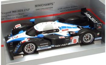 MNC150081208 - PEUGEOT 908 HDI FAP 5th Place Le Mans 2008 des pilotes Lamy/Sarazzinn/Wurz