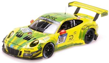 MNC155186911 - PORSCHE 911 GT3 R Mantey Racing #911 24h Nurburgring 2018 pilotes Estre / Dumas / Vanthoor / Bamber