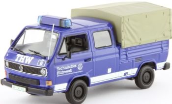 MNC400055290 - VOLKSWAGEN T3 Doka 1983 THW pick-up bâché