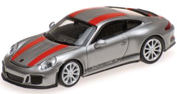 MNC870066221 - PORSCHE 911 R 2016 grise à bandes rouges