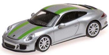 MNC870066225 - PORSCHE 911 R 2016 grise à bandes vertes