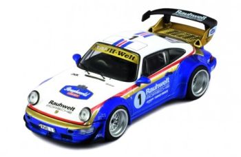 IXOMOC306 - PORSCHE 964 RWB Blanche et bleue RAUCH-WELT