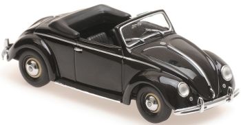 MXC940052130 - VOLKSWAGEN Beetle cabriolet ouvert 1950 noire