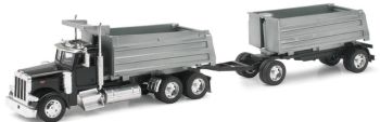 NEW10573 - PETERBILT 379 6x4 benne avec remorque 2 essieux