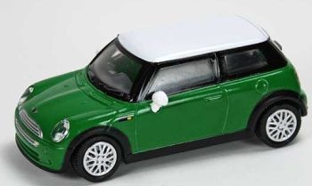 NEW19213K - MINI COOPER verte toit blanc