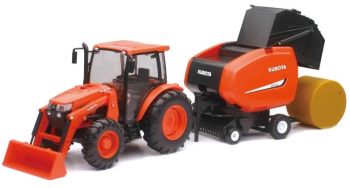 NEW33033 - KUBOTA M5-111 avec presse à balles et son et Lumière
