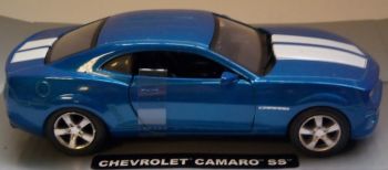 NEW50433O - CHEVROLET Camaro bleu à bandes blanches