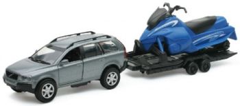 NEW54985D - VOLVO XC 90 Avec Remorque et jet ski "Bleu" Ech:1/32